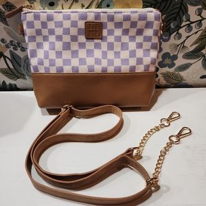 Rad Rev Purple Checkered Wetbag with matching chain strap
